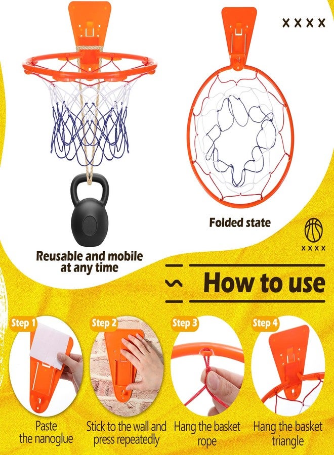 Silipull Silent Basketball and Hoop Set Soft Foam Indoor Basketball No Noise for Indoor Dribbling and Shooting Practice Ideal for Teens Adults(Orange,Size 7) - Image 5